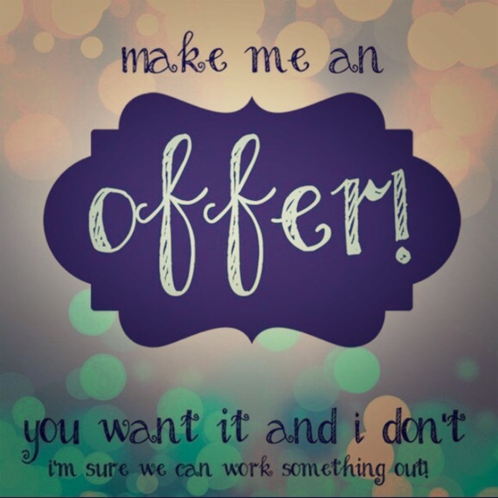 All offers considered